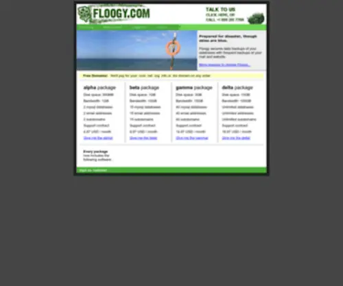 Floogy.com(Generous Web Hosting) Screenshot