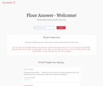 Flooranswer.com(Floor Answer) Screenshot