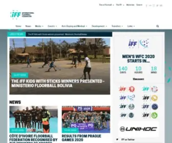 Floorball.org(This is the homepage of the International Floorball Federation (IFF)) Screenshot