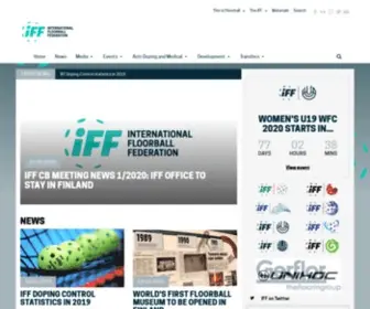 Floorball.sport(This is the homepage of the International Floorball Federation (IFF)) Screenshot