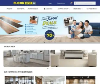 Floordepot2U.com(Wood Laminated Flooring) Screenshot