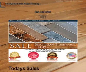 FloorDomain.com(FloorDomain/OakRidge Flooring) Screenshot