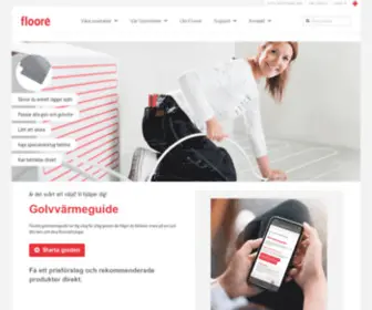 Floore.se(Enkelt att lägga själv. Aluminiumtäckta skivor med patent. Golvvärmeguide) Screenshot