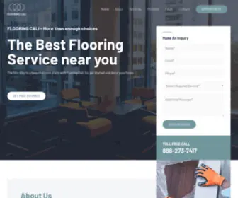 Flooringcali.com(Flooring Cali offers installation and repairs for Hardwood Flooring Installation) Screenshot