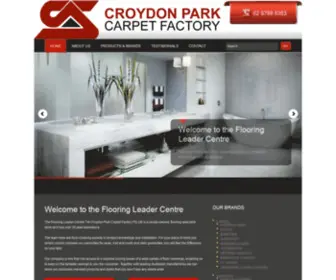 Flooringleadercentre.com.au(Croydon Park Carpet Factory) Screenshot