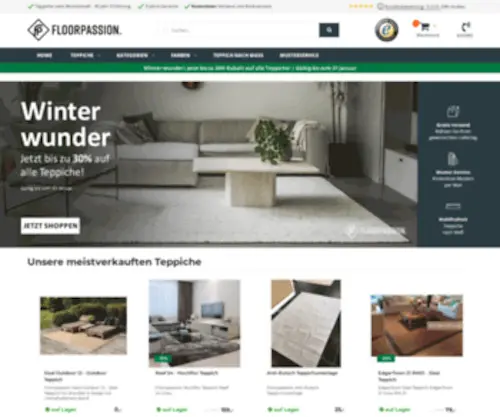 Floorpassion.de(Der Spezialist für Teppiche) Screenshot