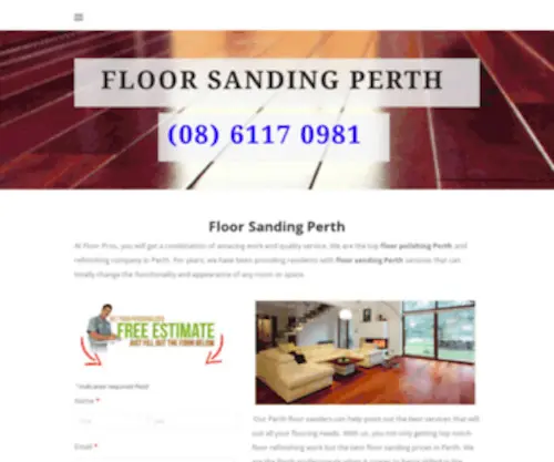 Floorpros.com.au(Floor Sanding Perth) Screenshot