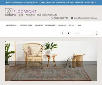 Floorsome.com.au(Indoor and Outdoor Rugs) Screenshot