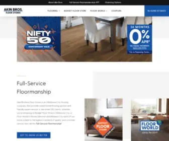 FloorStoresok.com(Akin Brothers Floor Stores) Screenshot