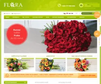 Flora-Kvetiny.cz(Rozvoz Květin Praha do 60 mint) Screenshot