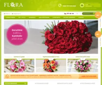 Flora-Online.cz(Rozvoz květin kamkoliv po celé Praze a ČR) Screenshot