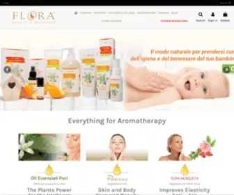 Flora.bio(Azienda leader nella produzione di prodotti cosmetici bio a base di oli essenziali bio puri al 100%) Screenshot