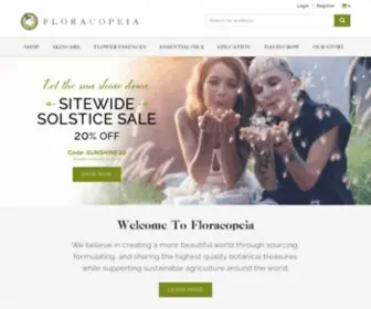 Floracopeia.com(Organic Essential Oils) Screenshot