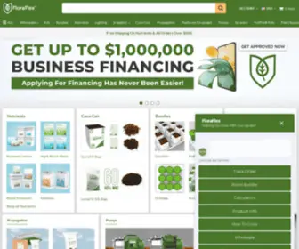 Floraflex.com(Hydroponic Growing Supplies for Sale) Screenshot