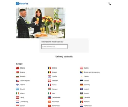 Florafox.com(International Flower Delivery) Screenshot