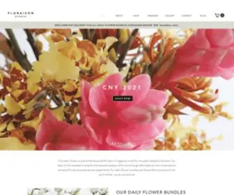 Floraisonstudio.com(Buy Fresh Flowers Singapore) Screenshot