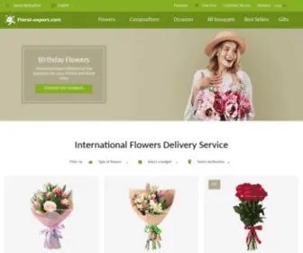 Floral-Expert.com(Flowers delivery in the world) Screenshot