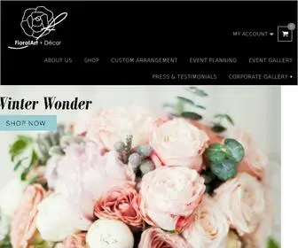 Floralartanddecor.com(Burlingame Florist) Screenshot