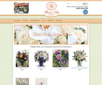 Floralartsflorist.com(Lafayette Florists) Screenshot