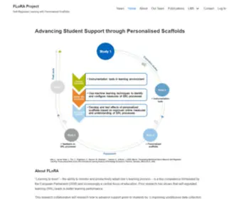 Floralearn.org(Self-Regulated Learning with Personalized Scaffolds) Screenshot