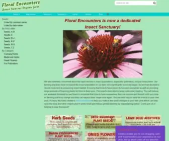 Floralencounters.com(Floral Encounters organic farm) Screenshot