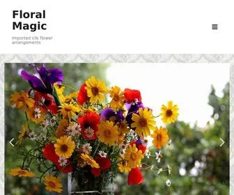 Floralmagic.co.za(Imported silk flower arrangements) Screenshot