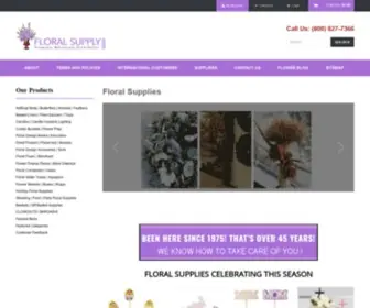 Floralsupply.com(Wholesale Floral Supplies for Florists and Flower Shops) Screenshot