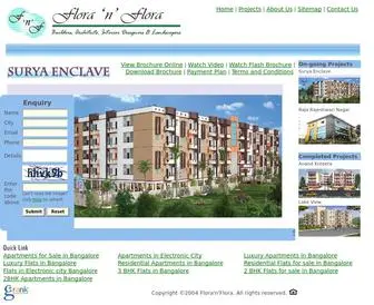 Floranflora.com(Luxury Flats in Bangalore) Screenshot