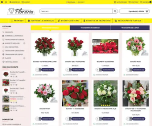 Florariafocsani.ro(Floraria Focsani) Screenshot