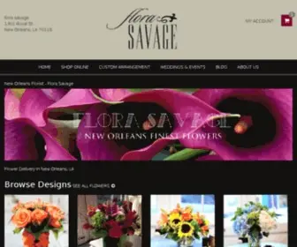 Florasavage.net(New Orleans Florist) Screenshot