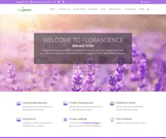Florascience.com(Gmp manufacturing facility) Screenshot