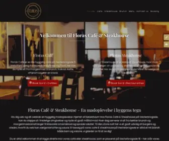 Floras.dk(Velkommen til Floras Cafe & Steakhouse på Vesterbrogade) Screenshot