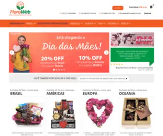 Floraweb.com.br(Entrega Internacional Flores e Cestas de Presente) Screenshot