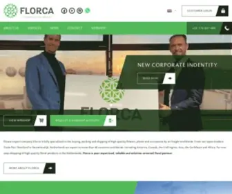 Florca.com(Export company of flowers and plants by Air Freight) Screenshot