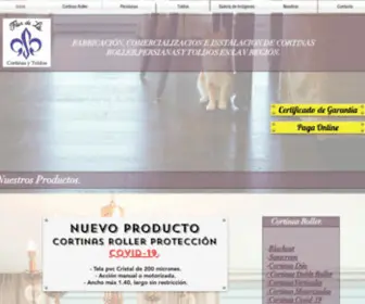 Flordeliscortinasytoldos.com(Cortinas roller) Screenshot