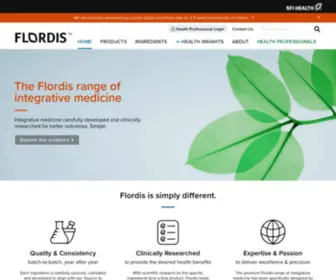 Flordis.com.au(The Flordis range of integrative medicines) Screenshot
