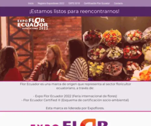 Florecuador.com(Expo Flor Ecuador) Screenshot