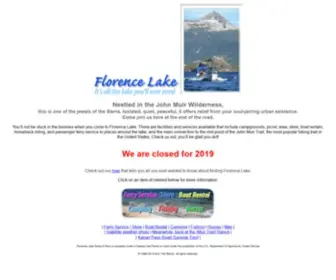 Florence-Lake.com(Escape to the Backcountry in the Kaiser Wilderness) Screenshot