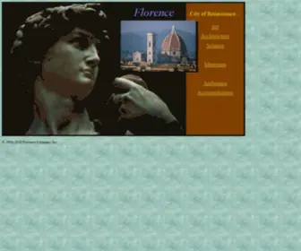 Florence.com(Home Page...Dedicated to the Legacy and Spirit of Florence Italy) Screenshot