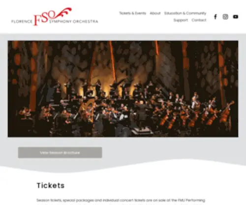 Florencesymphony.com(Florence Symphony Orchestra) Screenshot