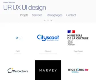 Florent-Tibourtine.fr(Florent Tibourtine UX designer) Screenshot