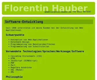 Florentin-Hauber.de(Florentin Hauber) Screenshot