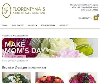 Florentynasflowers.com(Flower Delivery by Florentyna's Fine Flower Company) Screenshot