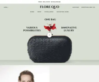 Florequo.com(Handbags with Interchangeable Ornaments) Screenshot