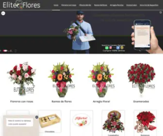 Floreriaelite.cl(Envió de flores a domicilio y Ventas de flores) Screenshot