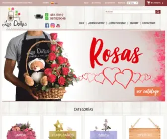 Florerialasdonas.com(FLORERÍA LAS DOÑAS) Screenshot