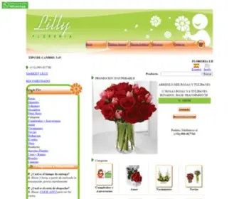 Florerialilly.com(Florerías peru) Screenshot