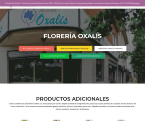 Floreriaoxalis.com(Florería Oxalis) Screenshot