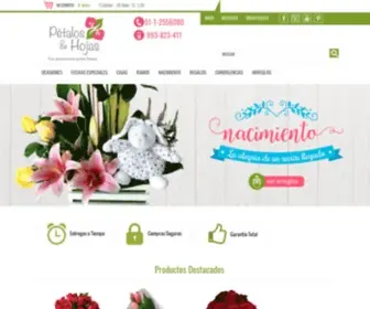 Floreriapetalosyhojas.com(Envio de flores en Lima Peru) Screenshot