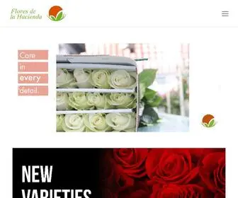 Floresdelahacienda.ec(Flores de la Hacienda) Screenshot